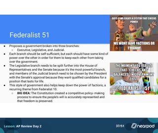 Lesson: AP Review Day 2 37/51
 