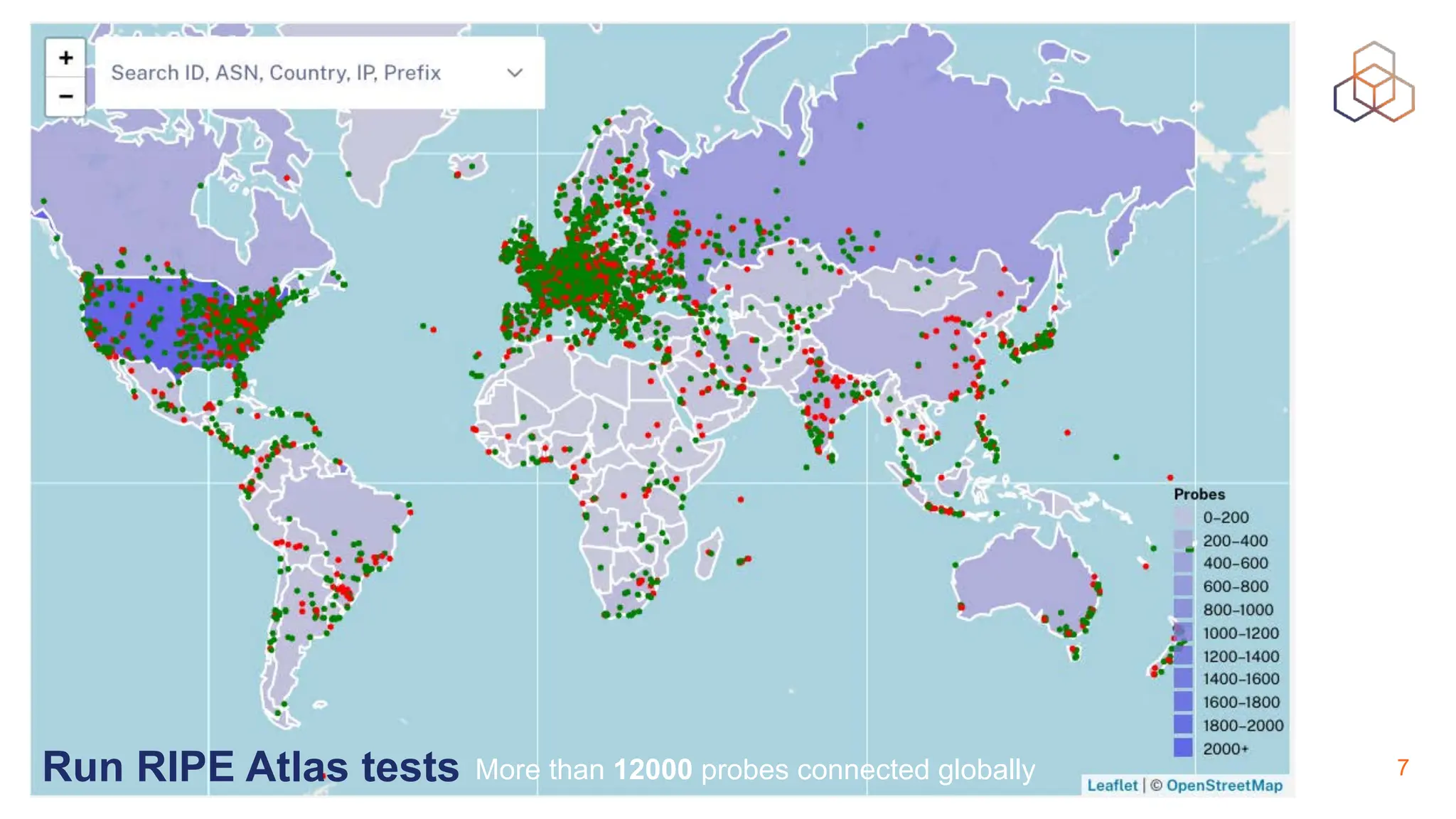 Lia Hestina | APRICOT 2024 | Bangkok 7
Run RIPE Atlas tests More than 12000 probes connected globally
 