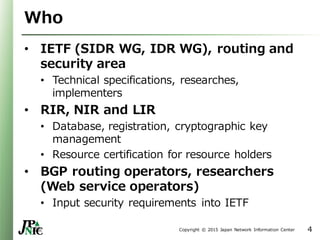 RPKI - 5W2H [APRICOT 2015] | PDF