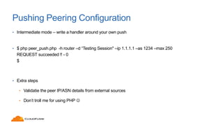 APRICOT 2015 - NetConf for Peering Automation