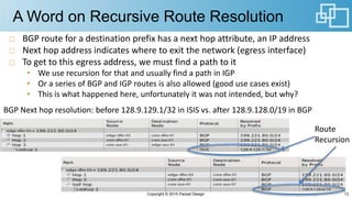Routing, Network Performance, and Role of Analytics | PPTX