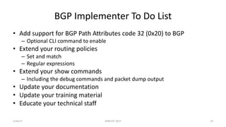 Large BGP Communities | PDF