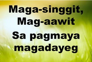 Singgit PRAISE - AND - WORSHIP LINE UP WITH LYRICS POWERPOINT PRESENTATION FOR ...
