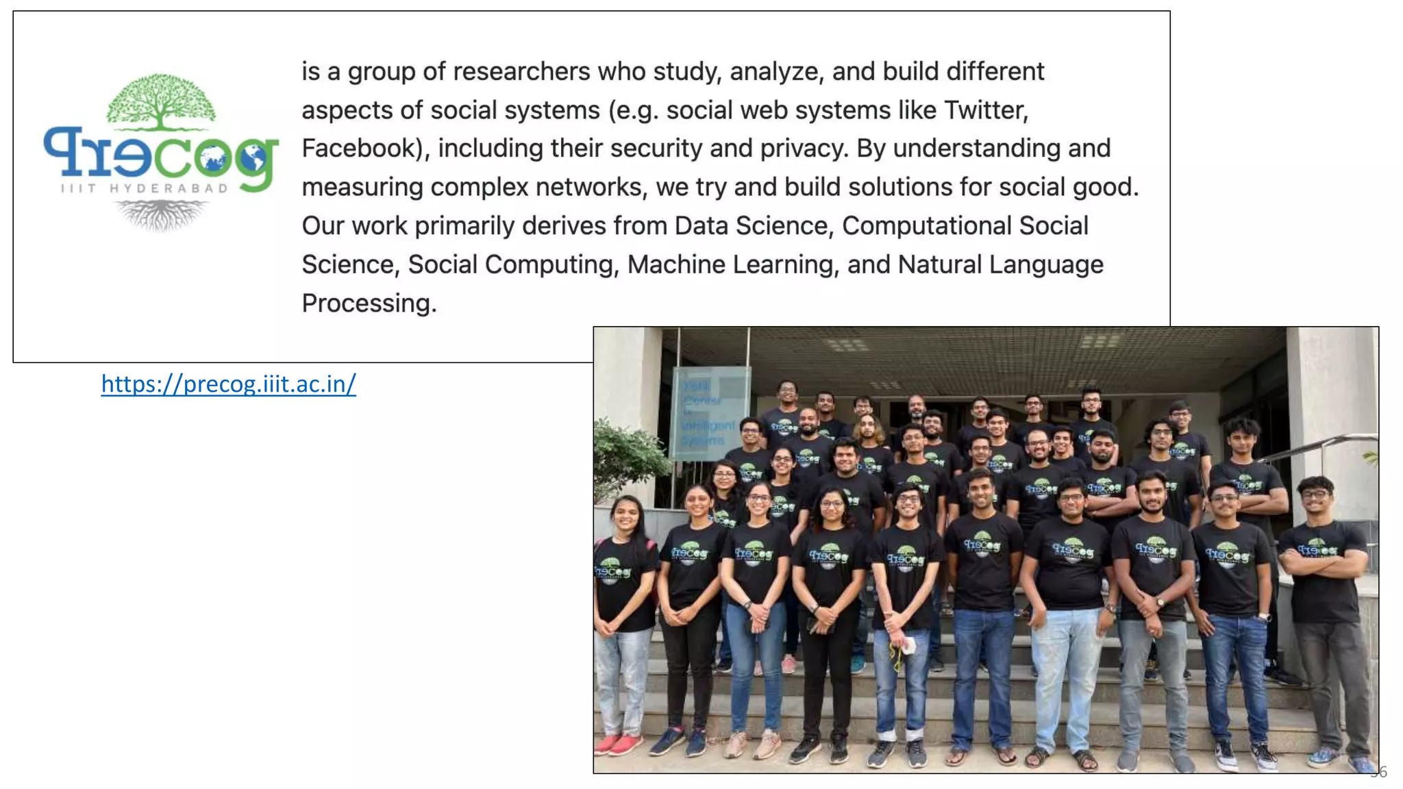 36
https://precog.iiit.ac.in/
 