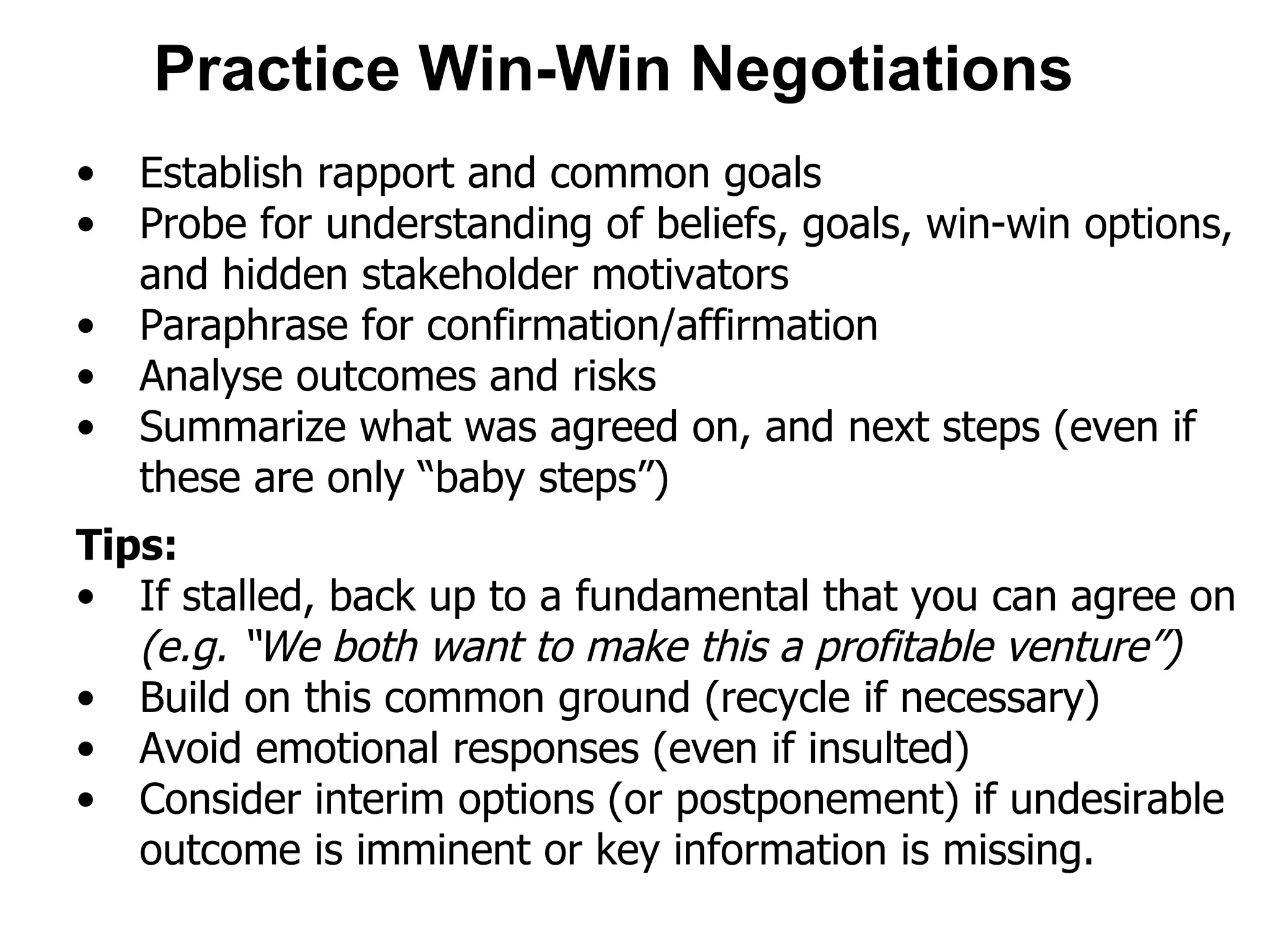Negotiation Skills and Conflict Handling | PPT
