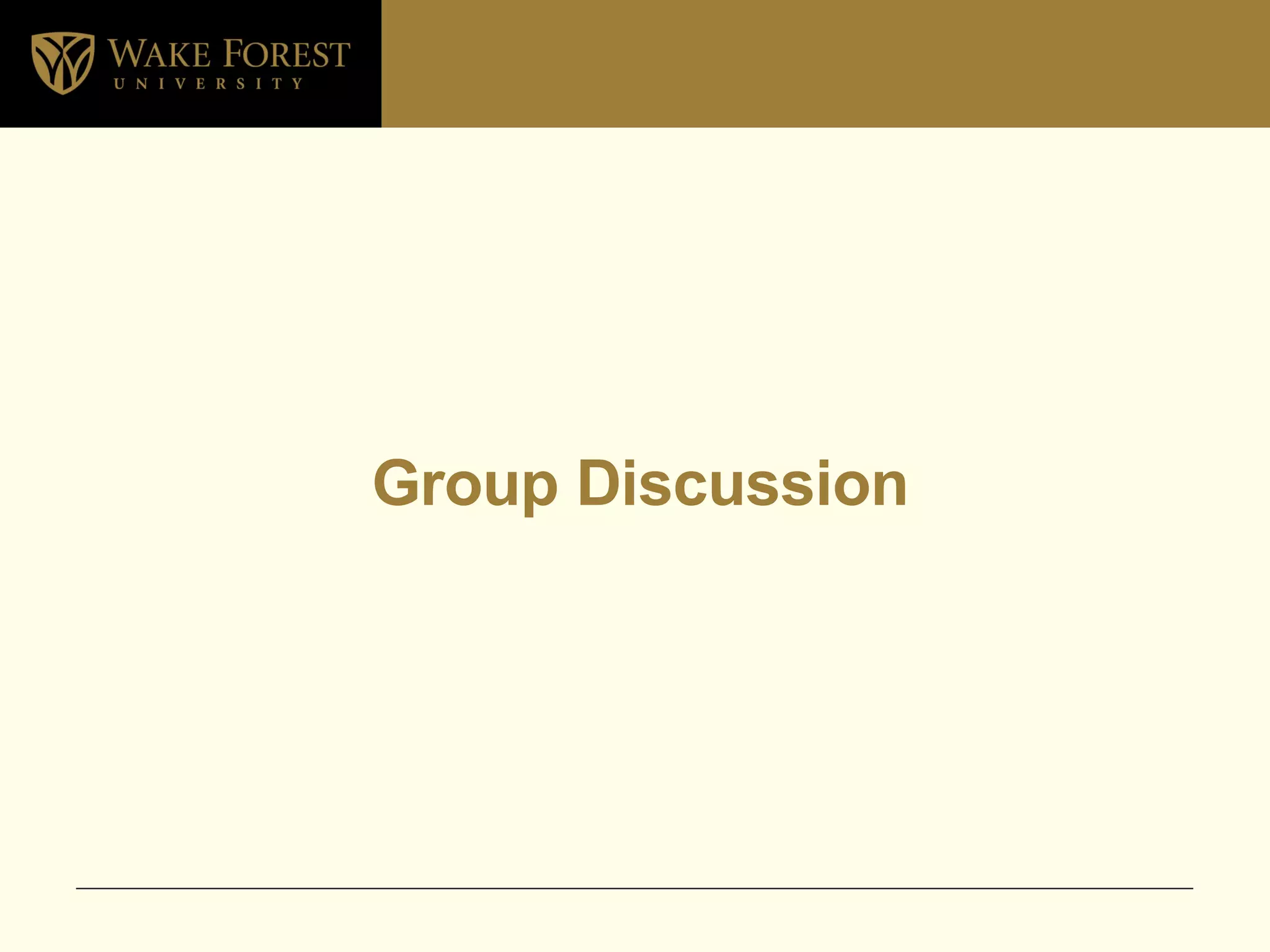 Group Discussion 