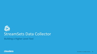 24© Cloudera, Inc. All rights reserved.
StreamSets Data Collector
Building a Higher Level Tool
 