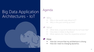 Big Data Application
Architectures - IoT
31
 