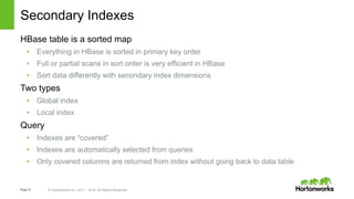 Apache Phoenix and HBase: Past, Present and Future of SQL over HBase | PPTX