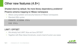 Apache Phoenix and HBase: Past, Present and Future of SQL over HBase | PPTX