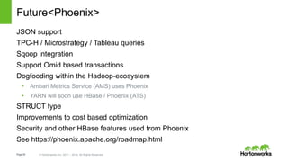 Apache Phoenix and HBase: Past, Present and Future of SQL over HBase | PPTX