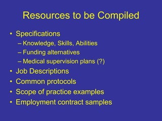 April 2007 Expanded Role vs Expanded Scope