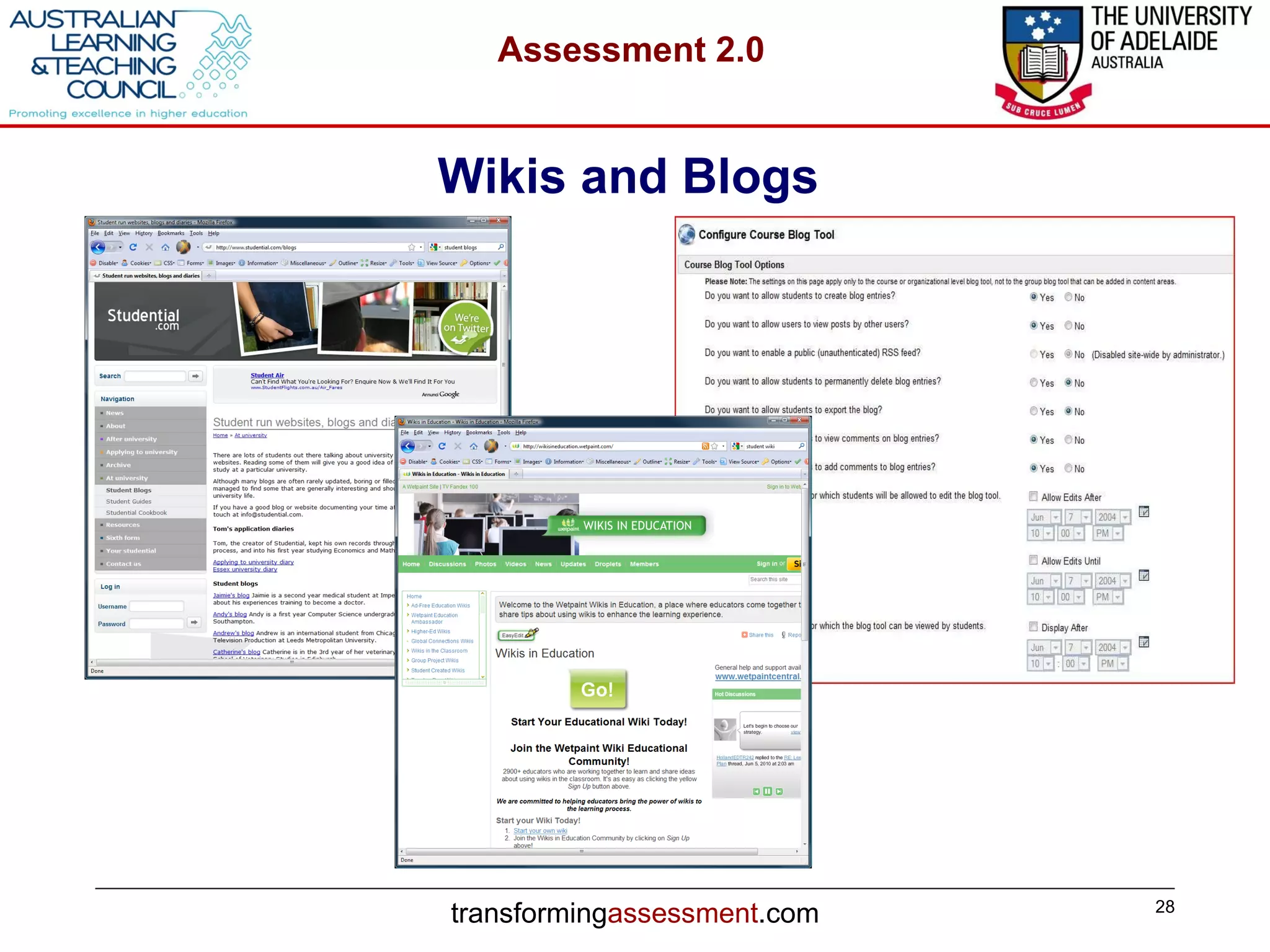 Wikis and Blogs  