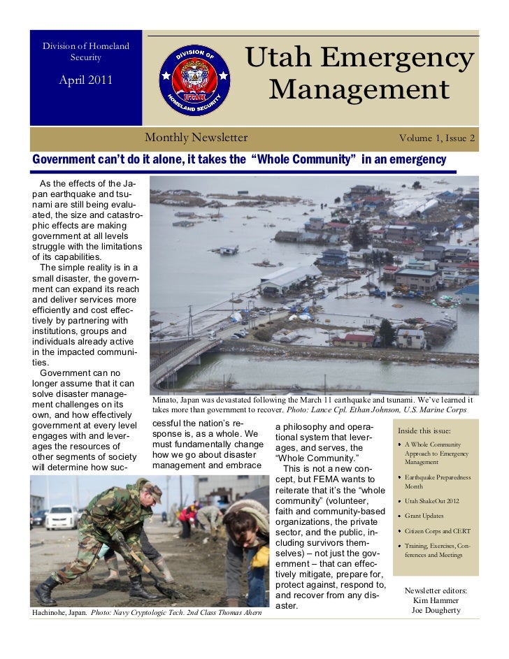 Utah Emergency Management April 2011