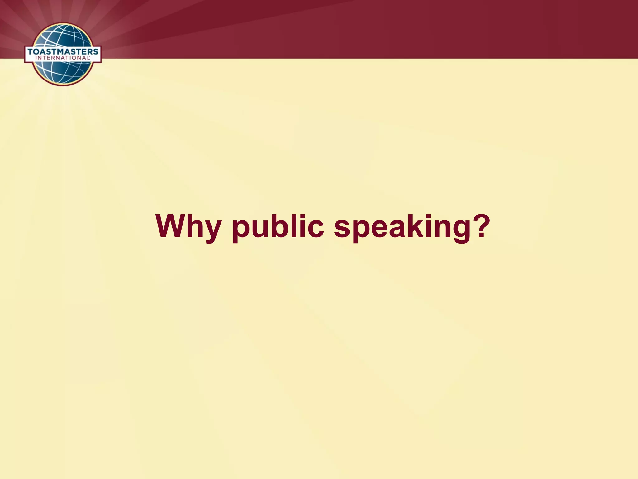 Pulic Speaking | PPT