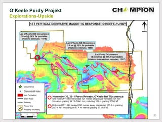O’Keefe Purdy Projekt
Explorations-Upside
33
 