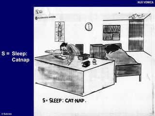 S = Sleep:
Catnap
NUX VOMICA
© Subrata
 