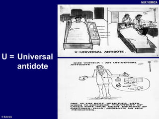 U = Universal
antidote
NUX VOMICA
© Subrata
 