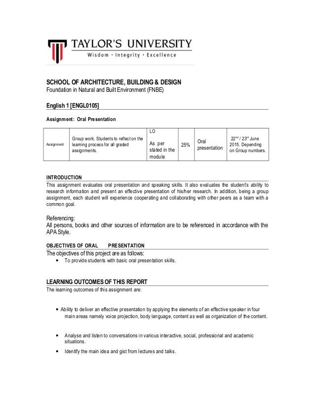 English Assignment