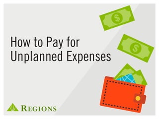 How to Pay for
Unplanned Expenses
 