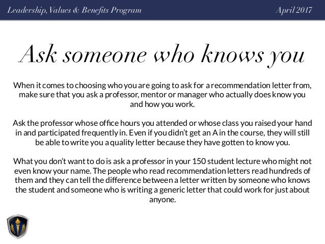 honor society april leadership presentation how to ask someone to write you a recommendation letter