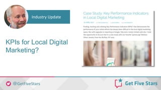 KPIs for Local Digital
Marketing?
Industry Update
 