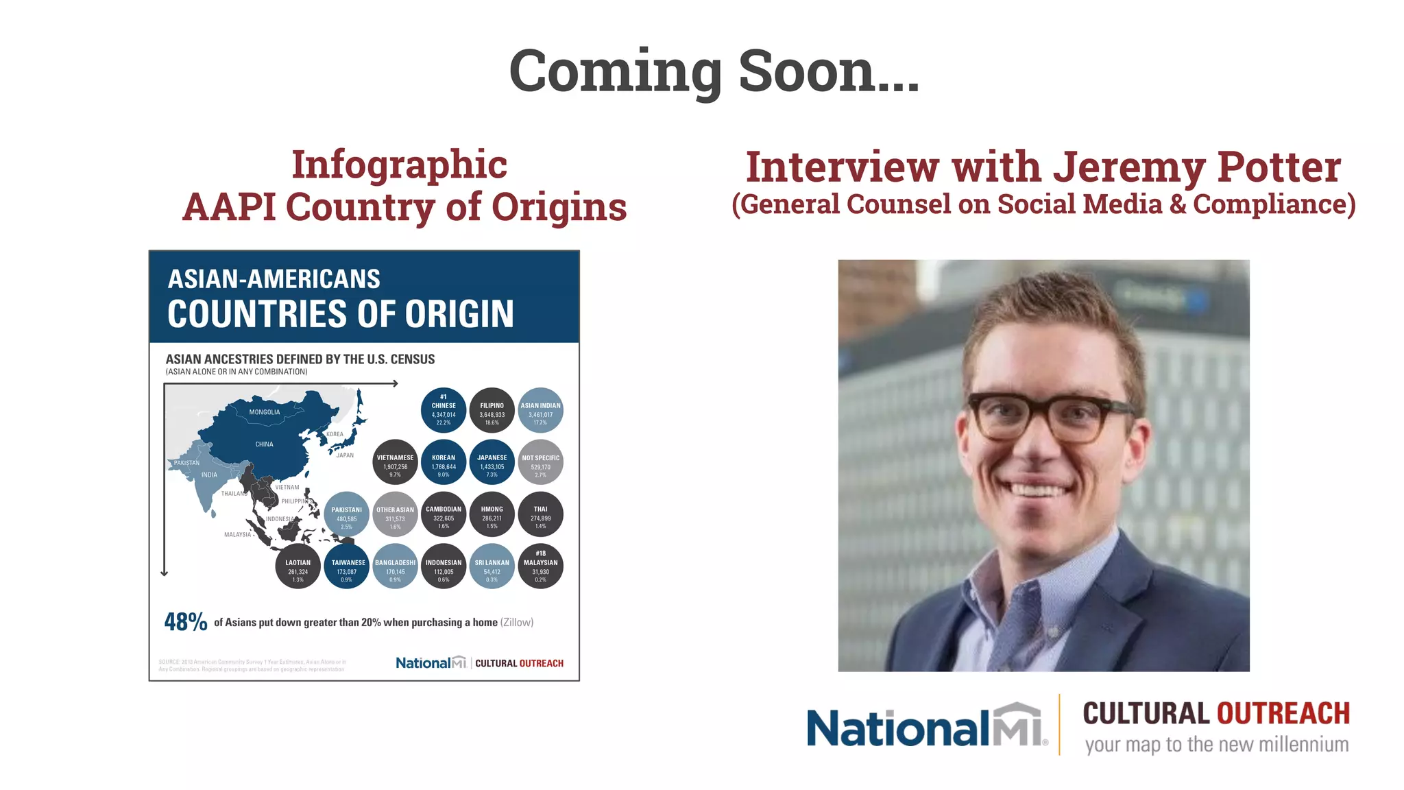 Coming Soon...
Interview with Jeremy Potter
(General Counsel on Social Media & Compliance)
Infographic
AAPI Country of Origins
 