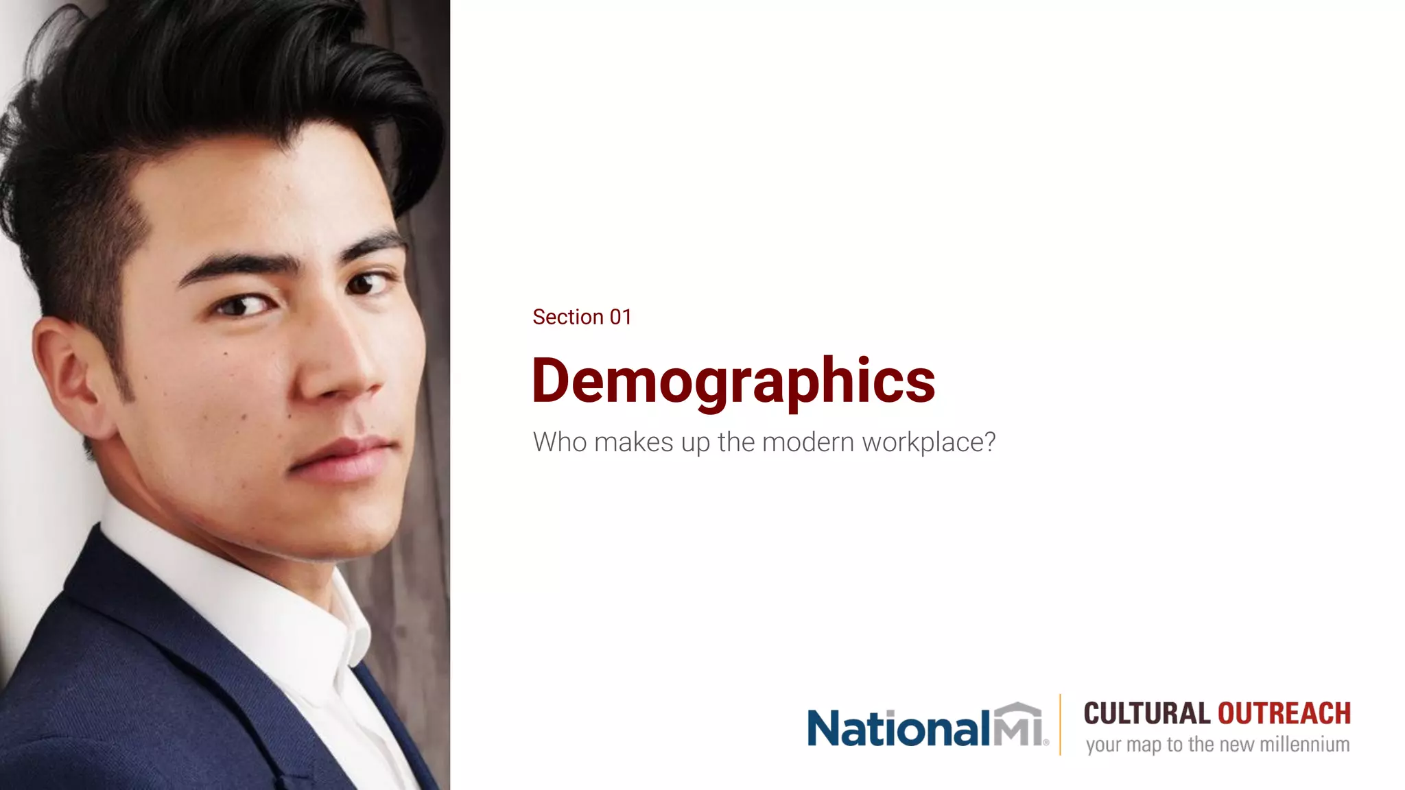 Demographics
Who makes up the modern workplace?
Section 01
 
