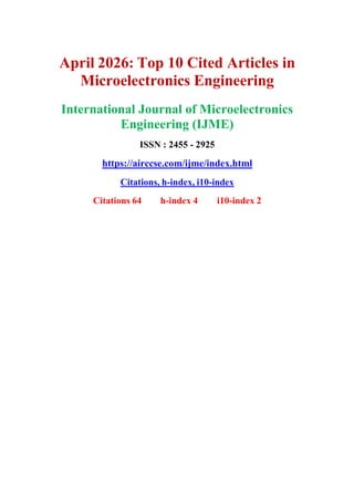April 2026 - Top 10 Read Articles in Microelectronics Engineering.pdf