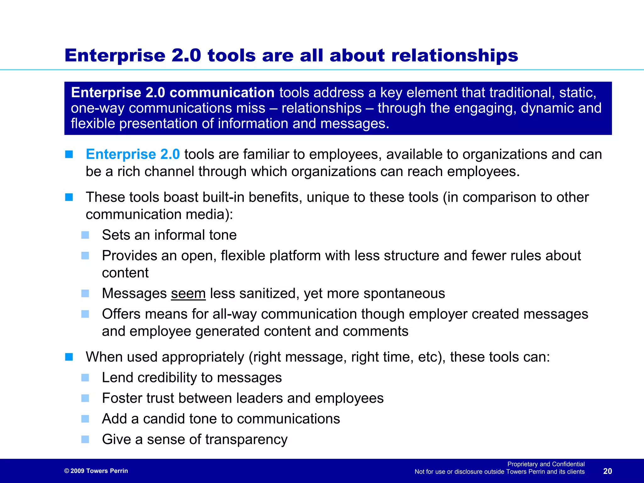 Enterprise 2.0 - Using Social Media to Address HR Priorities