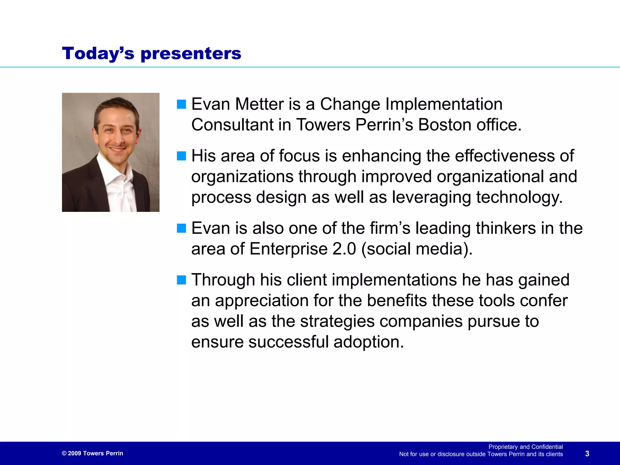 Enterprise 2.0 - Using Social Media to Address HR Priorities