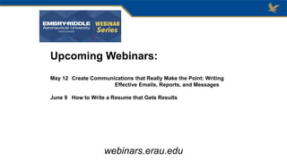 ERAU Degree Briefing--Project Management | PPTX