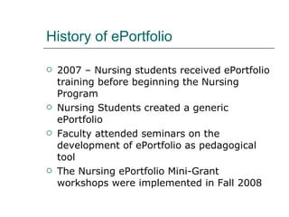 Holistic Assessment of Nursing Students with ePortfolio - Nursing ...
