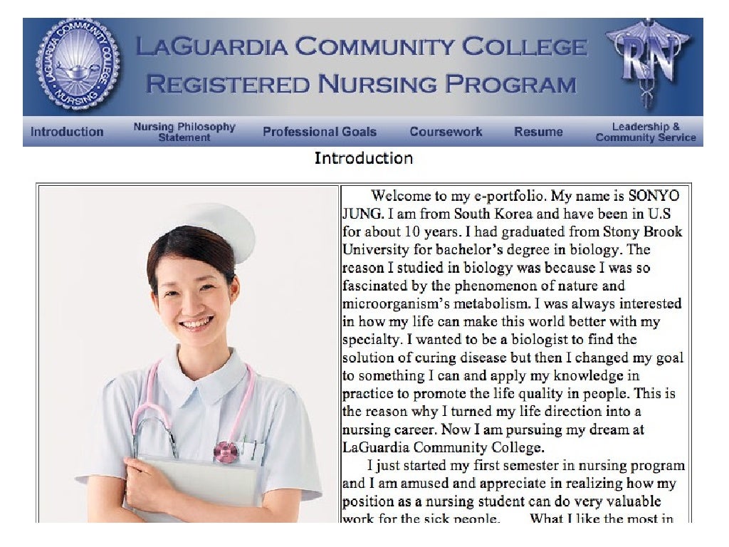 Nursing Eportfolio Introduction Examples Nursing Eportfolio Introduction Examples