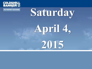 Saturday
April 4,
2015
 