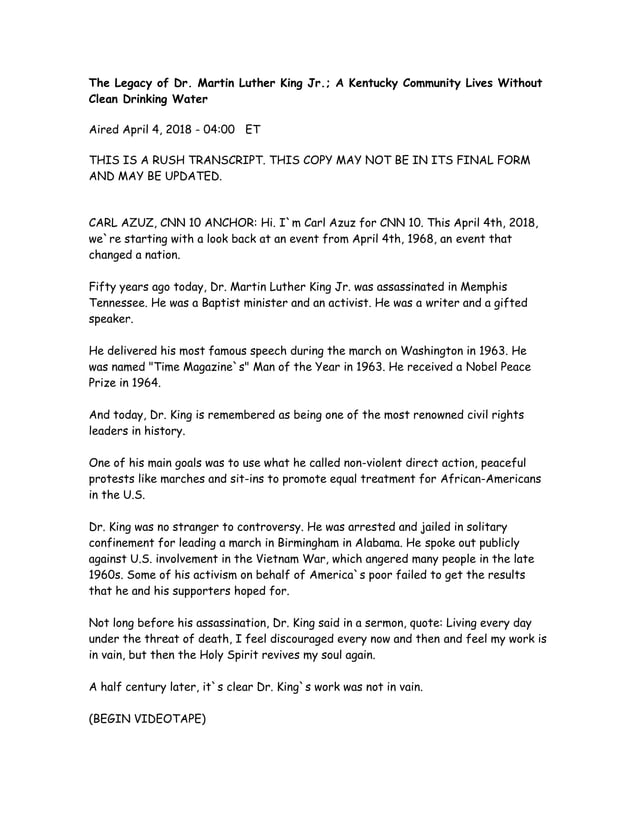 CNN 10 April 4 Transcript | PDF