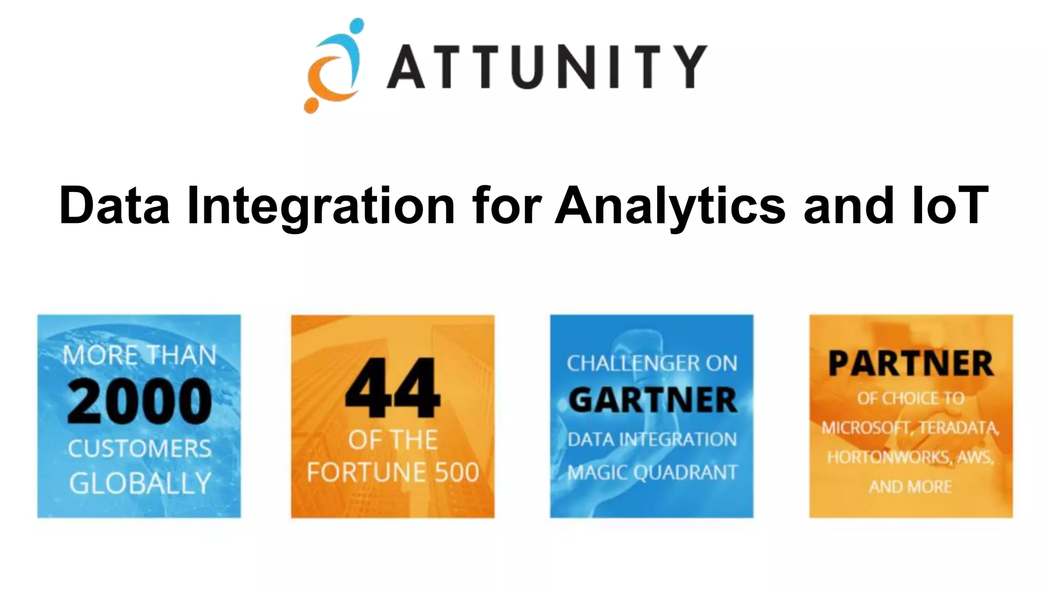 Data Integration for Analytics and IoT
 
