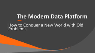 © Copyright 2014 BMC Software, Inc. 1
—
The Modern Data Platform
How to Conquer a New World with Old
Problems
 