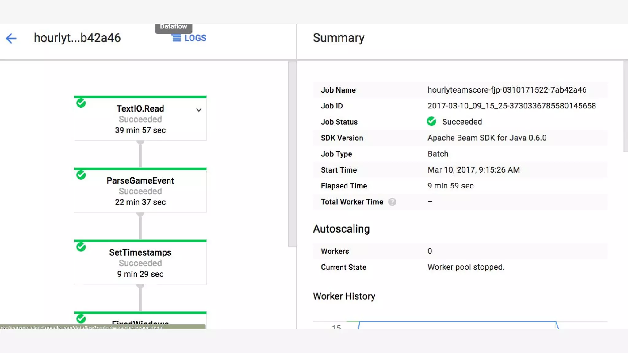 Unified, Efficient, and Portable Data Processing with Apache Beam