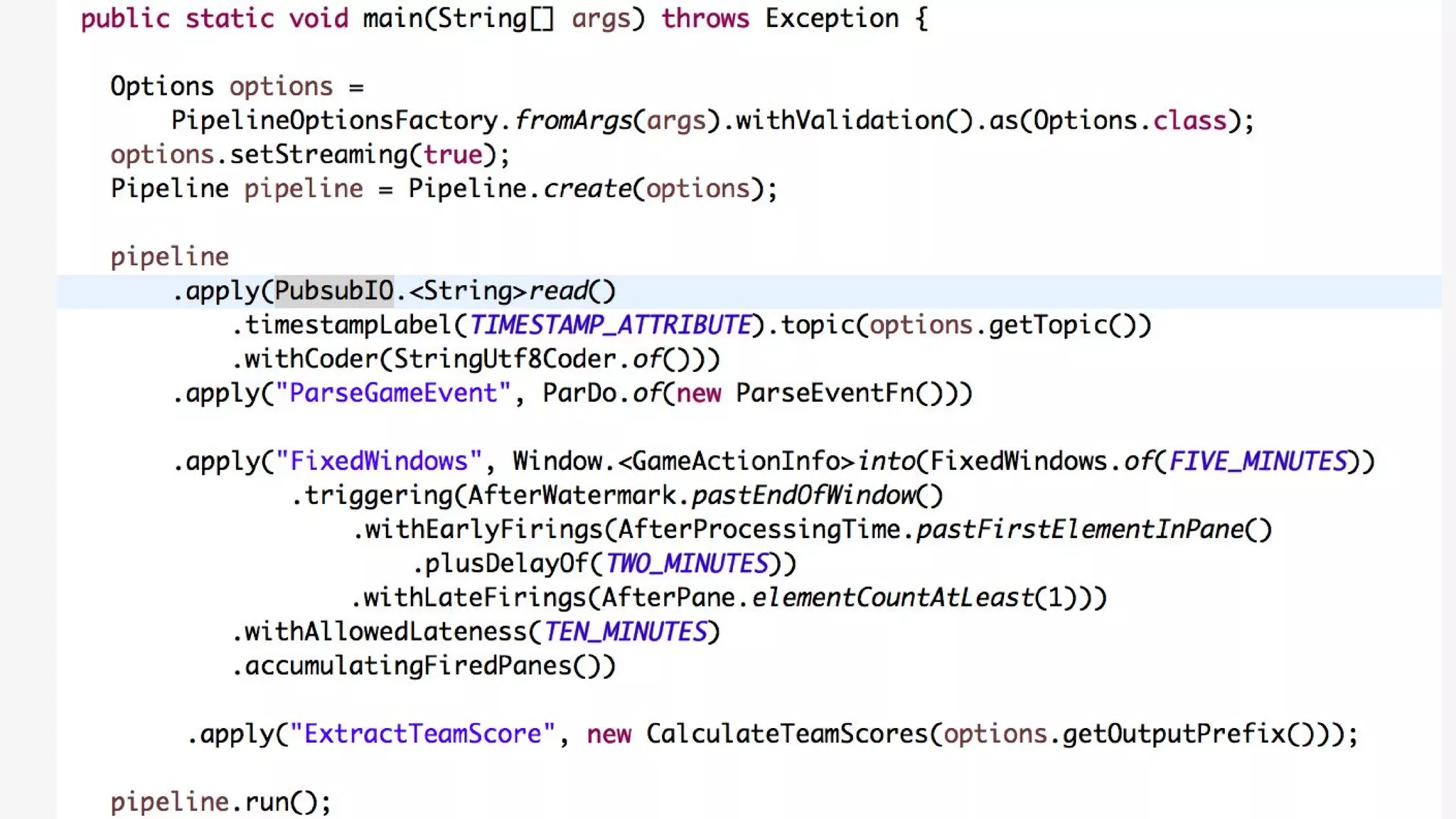 Unified, Efficient, and Portable Data Processing with Apache Beam