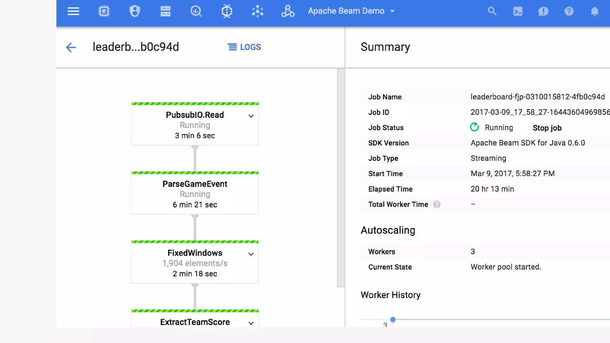 Unified, Efficient, and Portable Data Processing with Apache Beam