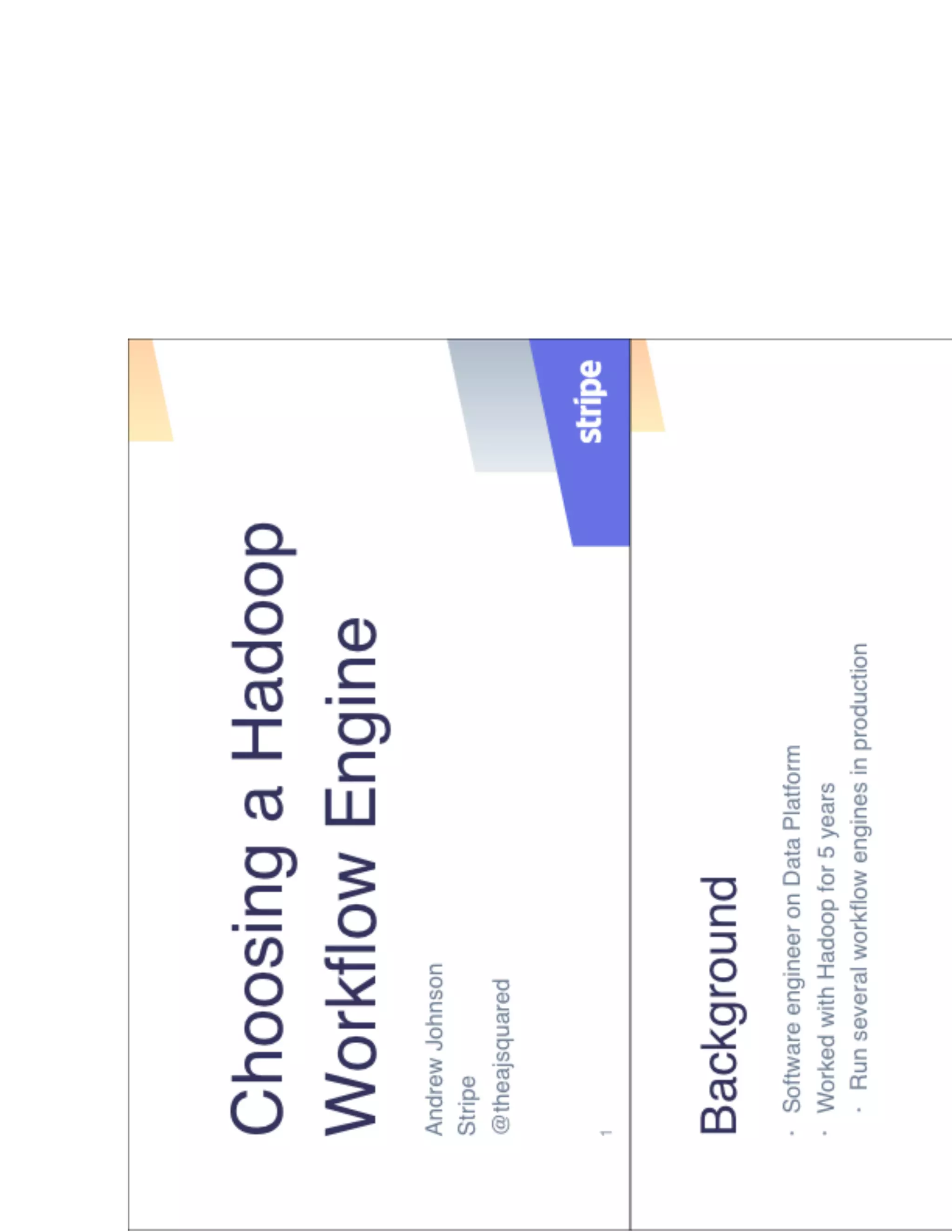 Choosing a Workflow Engine for Hadoop