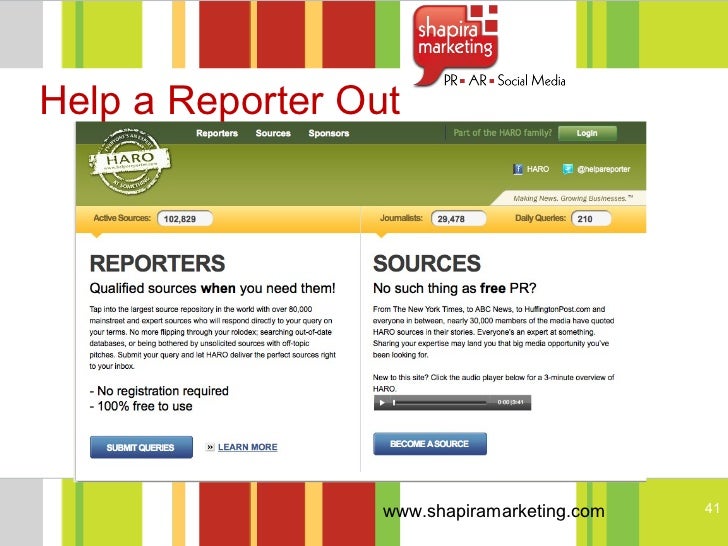 Help A Reporter Out