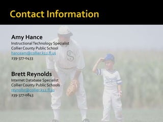 We laid the groundwork.Purchased a district license – all teachers and students.  