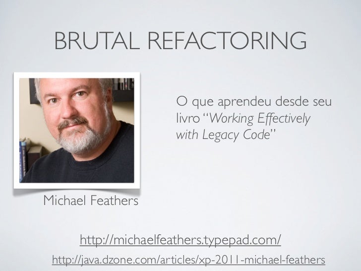 working effectively with legacy code michael feathers pdf download