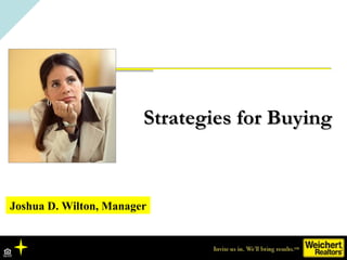 Joshua D. Wilton, Manager Strategies for Buying 