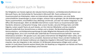 Office 365 Akademie
Kaizala kommt auch in Teams
Kaizala
https://techcommunity.microsoft.com/t5/Microsoft-Kaizala-Blog/Micr...