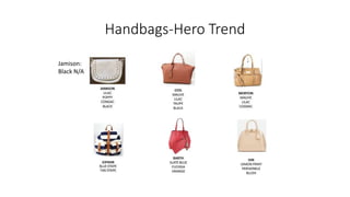 Handbags-Hero Trend
Jamison:
Black N/A
 