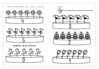 bbbbbb
ggggg
uuuuuutttttt
wwwww pppppp
4
3
5
0 1
2
Colorea tantas flores como marca a maceta.
INFANTIL CALVO SOTELO
 