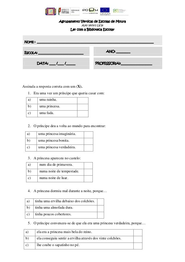 Agrupamento Vertical de Escolas de Moura
Ano letivo 13/14

Ler com a Biblioteca Escolar

NOME : __________________________...